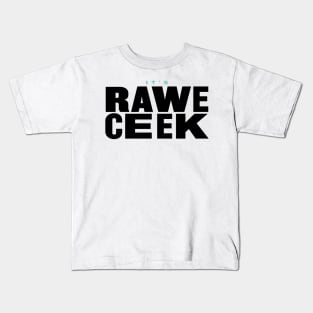 It's Rawe Ceek (black_turqoise) Kids T-Shirt